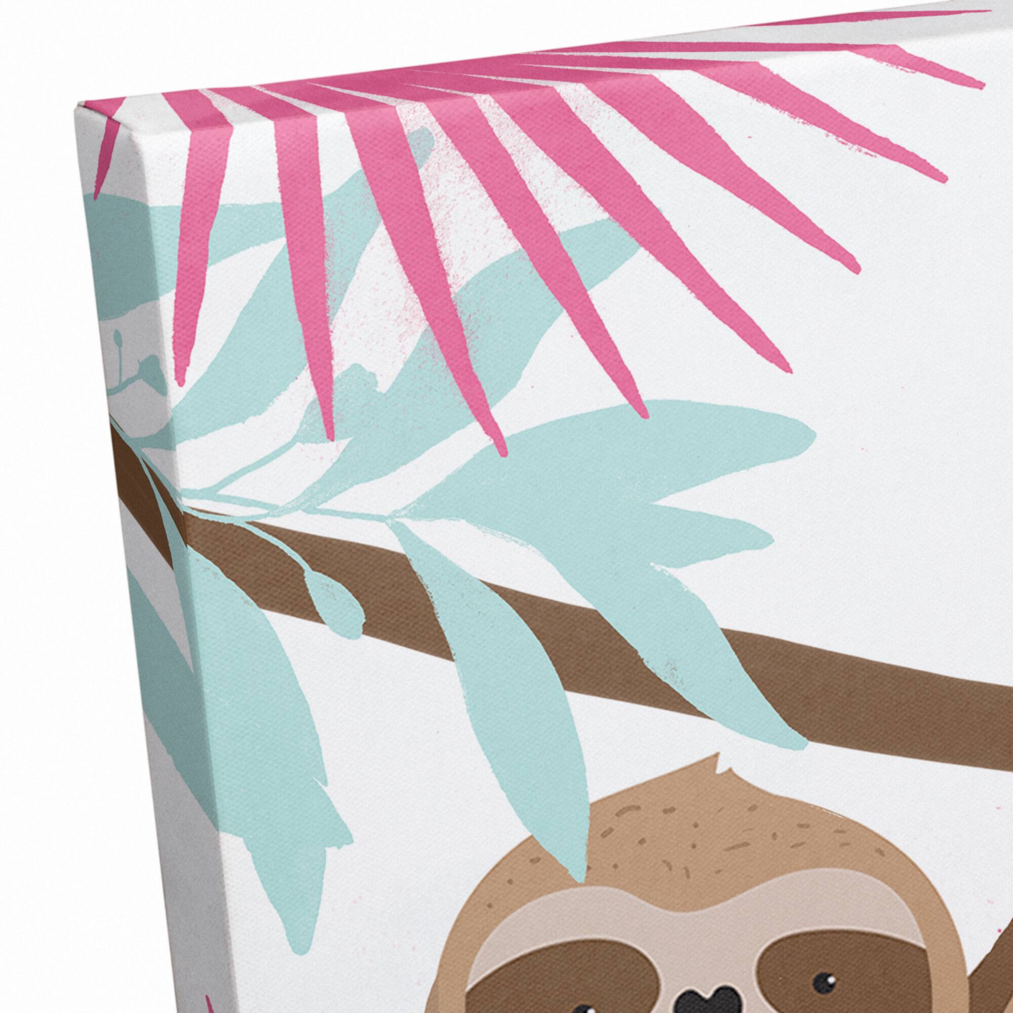 Lazy Sloth Canvas Wall Art